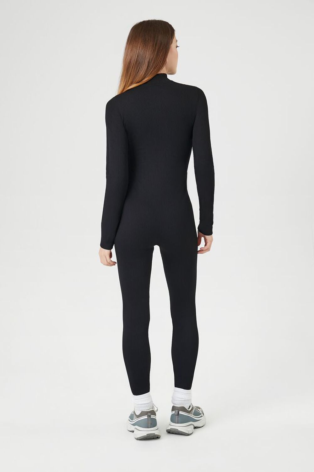 Fitted Seamless Zip-Up Jumpsuit